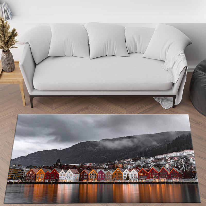 Tapis non tissé à motif fin avec motif floral complexe pour une touche d'élégance à tout espace de vie ou chambre à coucher