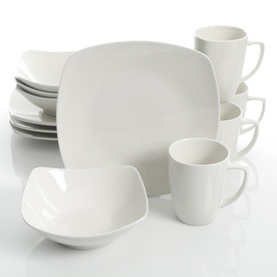 Zen Buffetware Dinnerware Set, White