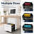 Bizoe White 3-Drawer Locking Metal Mobile Vertical File Cabinet with Rounded Corners-898996856
