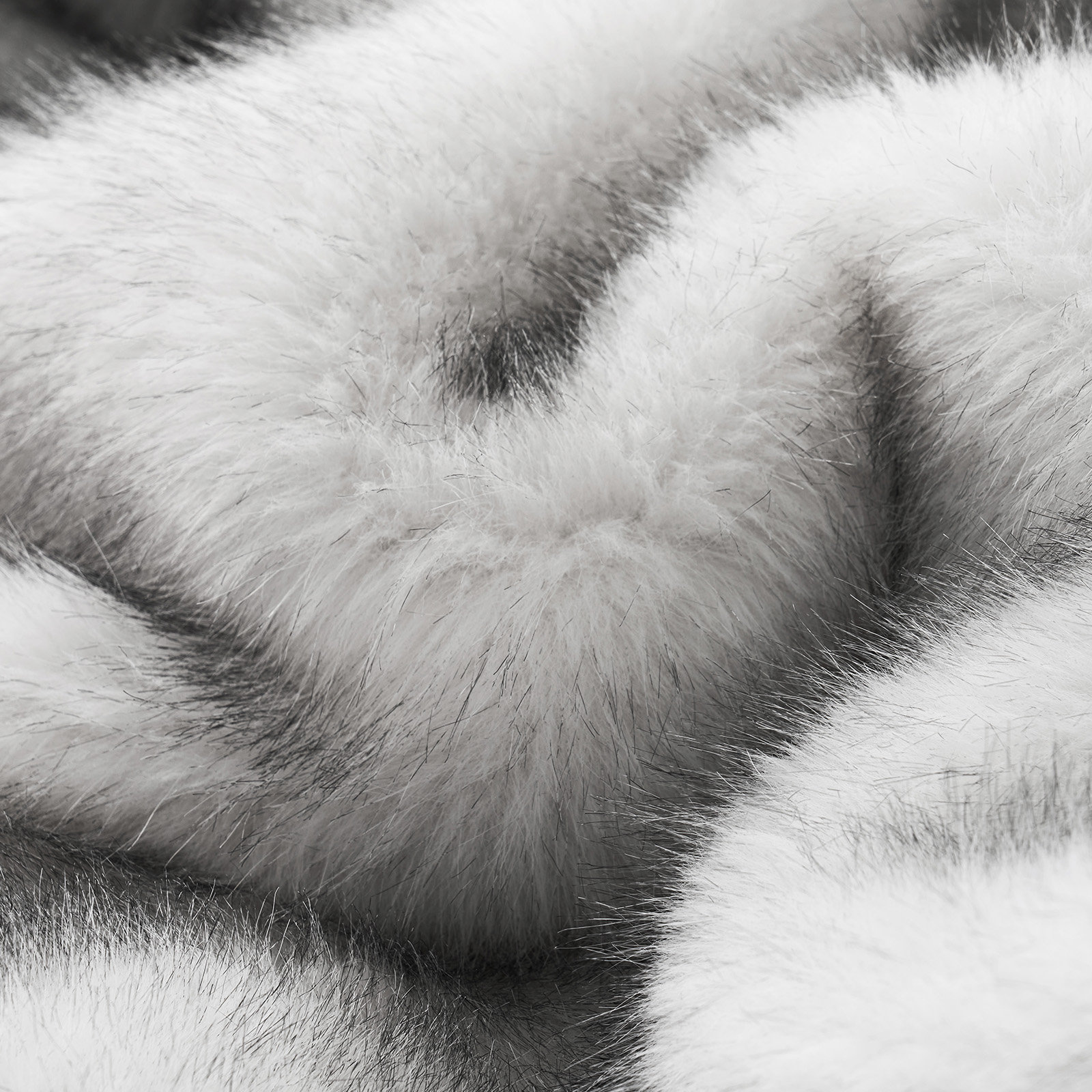 Luxe Faux Fur Throw Blanket, Throw, Frosted White Wolf Ombre