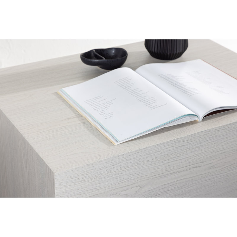 Merrik Block Coffee Table, Whitewash 