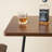 Carrel Industrial Modern Square Bar Table -1674960762