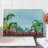 Ambesonne Cartoon Cutting Board Large Size Animals on Train Artwork Multicolor