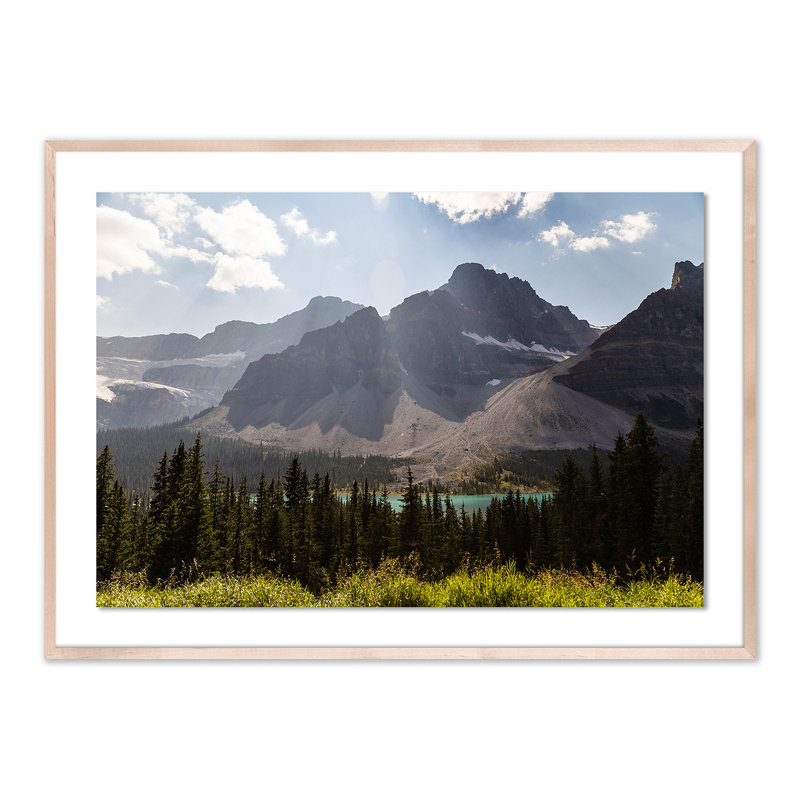Big Ridge Lake Print by Alexander Iby, Natural, 35" H x 48" W x 2.5" D