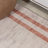 Amondo Modern Distressed Stripe Machine-Washable Ivory/Peach Rug-1481360518