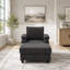 Fauteuil convertible avec repose-pieds, dossier inclinable, porte-gobelets et charge USB-505952361