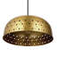 Grand luminaire suspendu en forme de dôme métallique 1 lumière 17,75 po avec découpes en forme d'étoile Shylie-1760623236