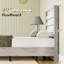  Ensemble de chambre avec grand lit 2 pièces, lit plateforme et commode 6 tiroirs Farmhouse, blanc-179207649-179207653