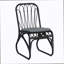 Ensemble de salle à manger d'extérieur en osier 7 pièces, table en rotin et chaises pour 6 pour terrasse, terrasse, porche, brun et noir