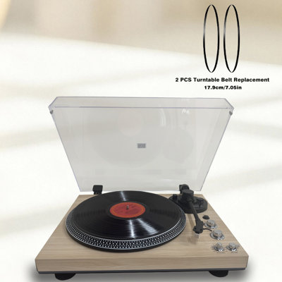 CrosAudio Vintage Belt-Drive Turntable with Bluetooth Output and AT-3600L Cartridge