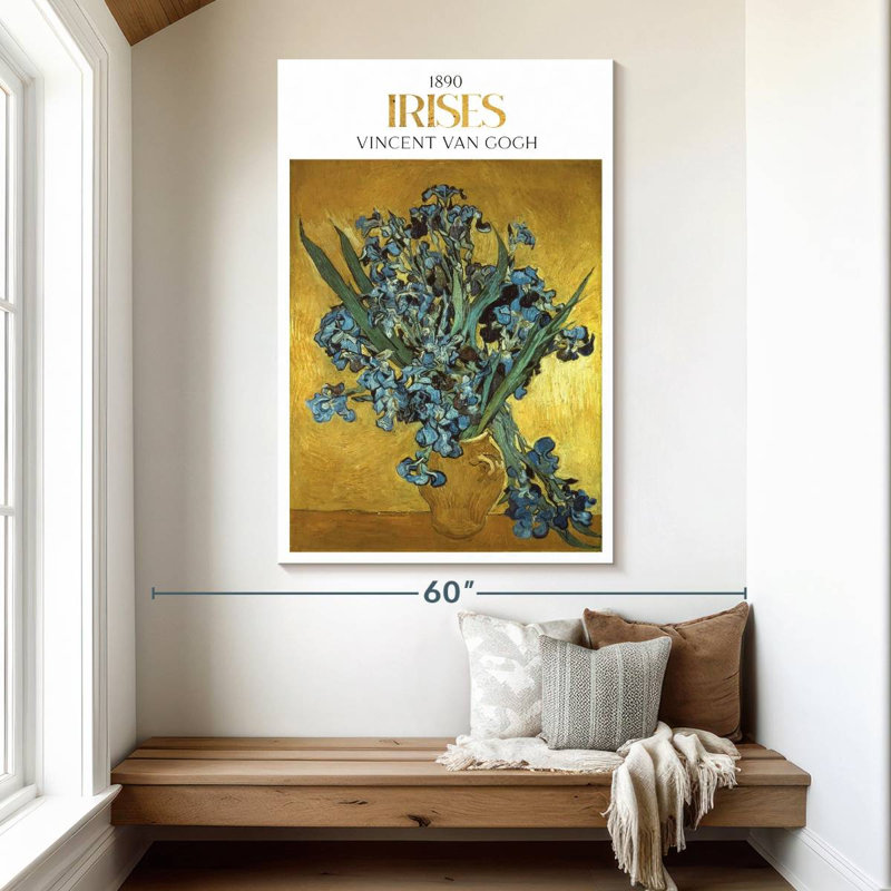 Irises Van Gogh Exhibition Poster, 51" H x 34" W