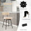 Lewanna Upholstered Bar Stool with Steel Frame