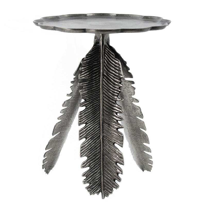 Leaf Shape Base Side Table, Accent Table