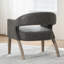 Chaise d'appoint rembourrée moderne l 26,2 po, ensemble de 2 fauteuils-17889780