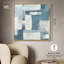 Art abstrait bleu déconstruit par III -84840352-84840411