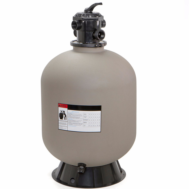XtremepowerUS Sand Filter System with 7-Way Multi-Port Valve for Pools & Water Features, 45" H x 24" W x 24" D