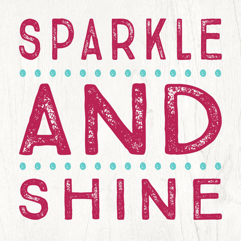 Sparkle And Shine - Wrapped Canvas Print, 30cm H x 30cm W x 3.8cm D