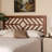 Premala Adjustable Height Full Size Wood Headboard in Geometric Cutout Design-743434792