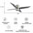 52" Contemporary Flush Mount Ceiling Fan with LED Light, 4 Reversible Wood Blades, DC Motor, Remote Control, Dimmable & Color Adjustable Lighting for Bedroom, Living Room, Dining Room or Kitchen Eating Areas-1964594460-1964594461