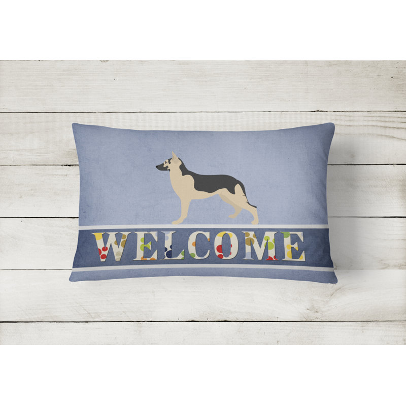  Coussin décoratif intérieur / extérieur German Shepherd Welcome