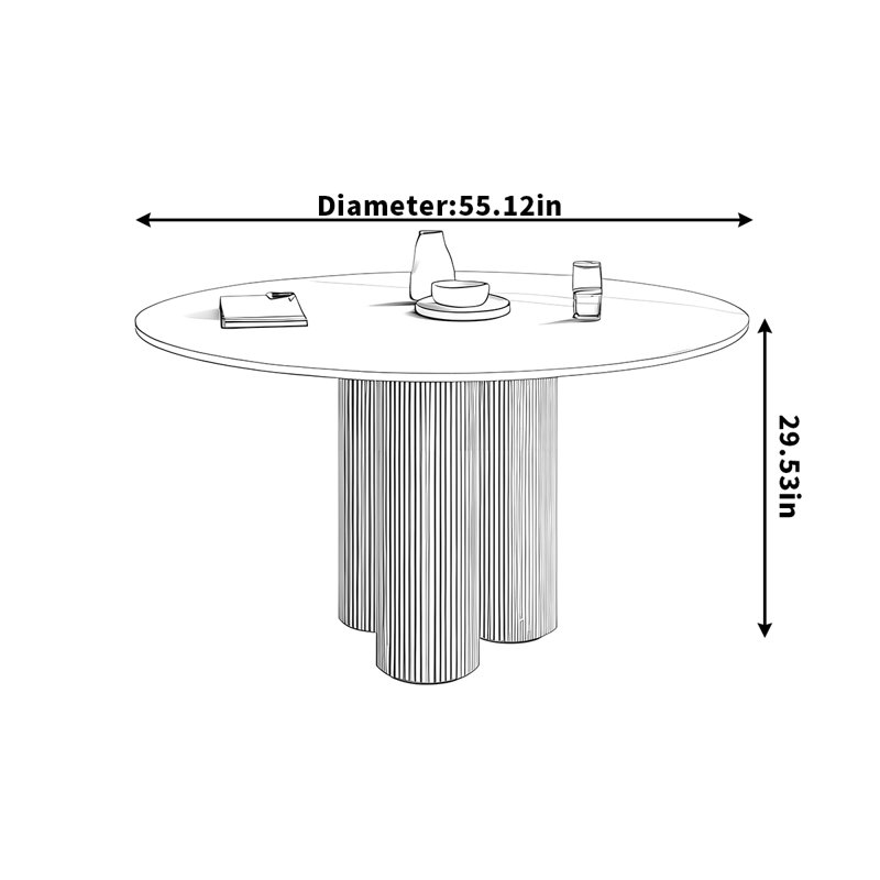 Fonsecca, 29.53"H x 55.12"L x 55.12"W