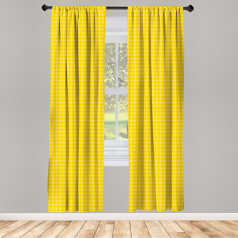 Floral Semi-Sheer Rod Pocket Sliding Panel, 28" x 84"