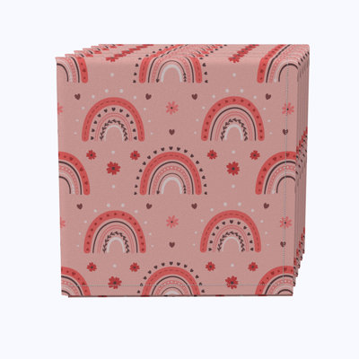 Geometric Cotton Twill Dining Linen Set - Set of 4