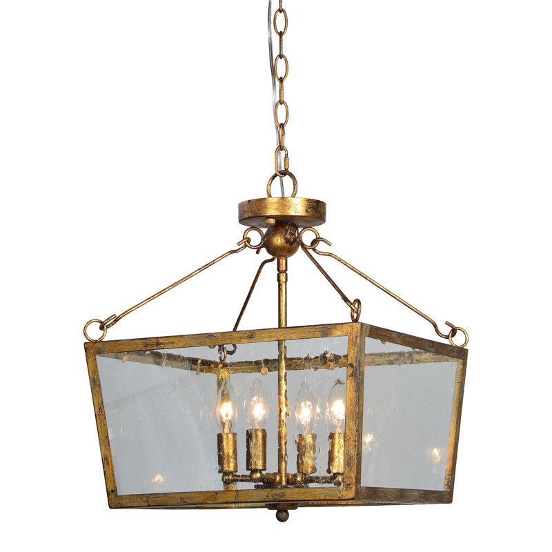 Cordon 4-Light 15" Semi Flush Mount Convertible Chandelier