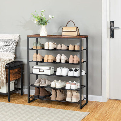 6 Tier 24 Pair Shoe Rack