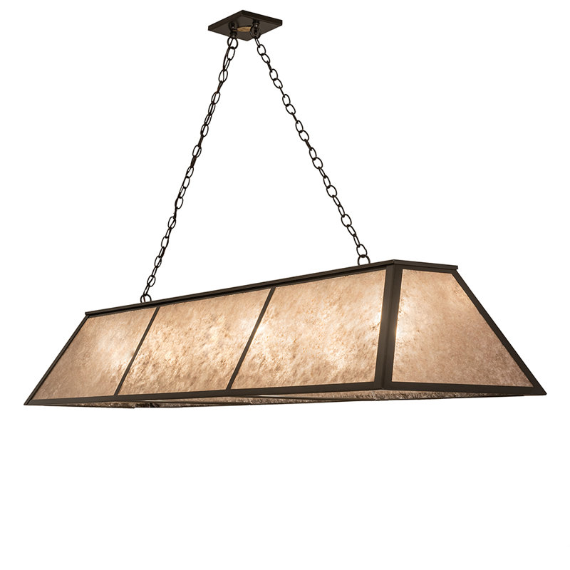 Rustic Lodge 6 - Light Pendant, Brown, 47" H x 70" W x 17" D