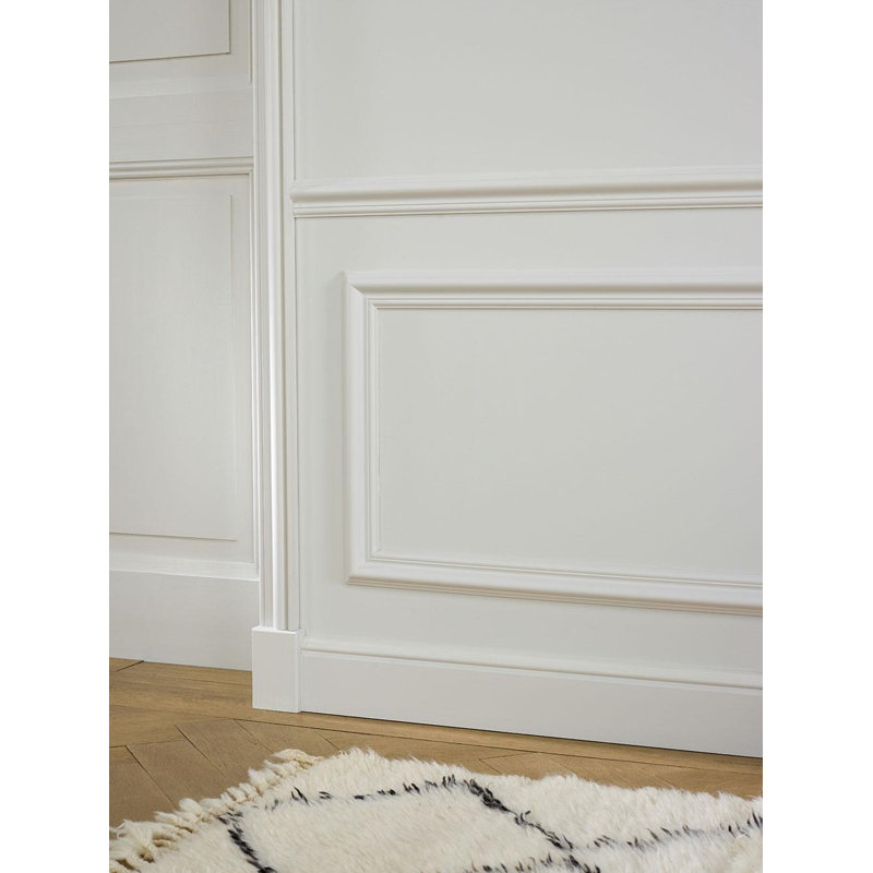 Primed White High Impact Polystyrene Baseboard Moulding Set of 20