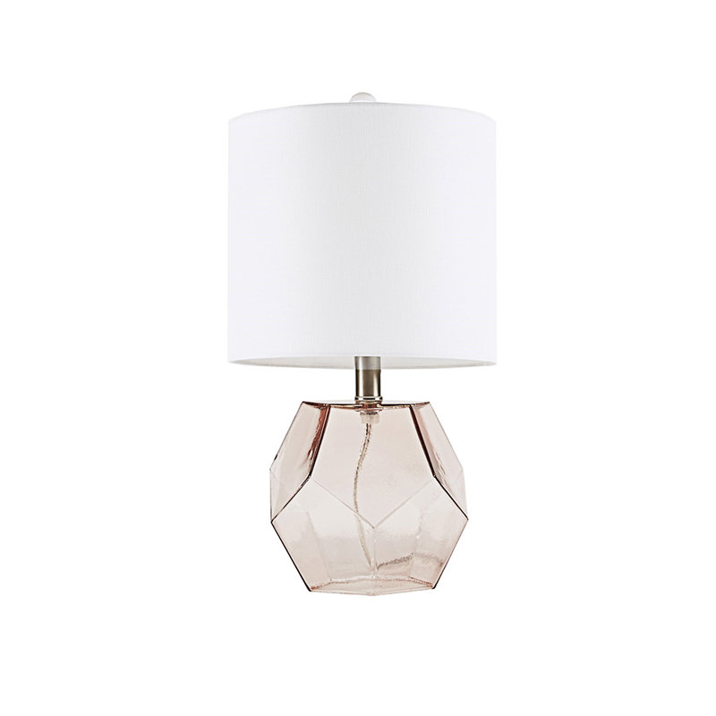 Lampe de table géométrique en verre