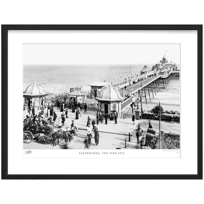 Eastbourne, The Pier 1912 by Francis Frith - Single Picture Frame Print, 28cm H x 36cm W x 2.3cm D