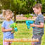 Pistolet à bulles 2 enfants avec solution de recharge pour 2 bouteilles