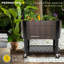 Lit de jardin surélevé avec pattes Permasteel-122741511