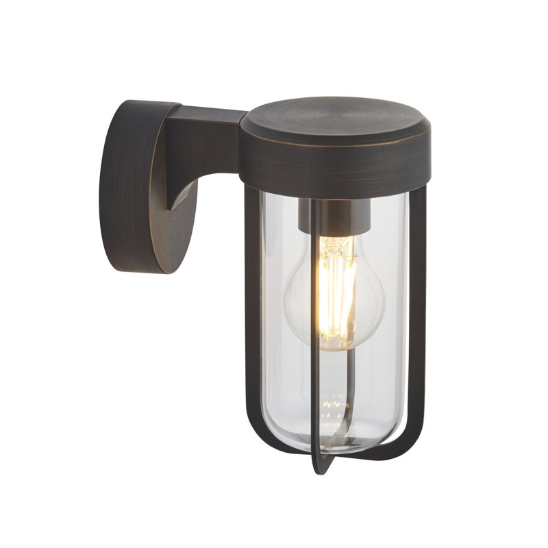 Pembroke 20.5cm H Outdoor Wall Lantern, Dark Bronze