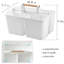 Sac de rangement portatif en plastique avec panier pour panier de douche