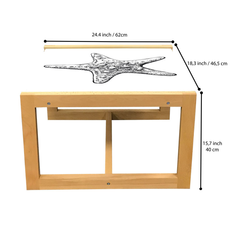 Jabarion Sled Coffee Table, 62cm H x 46cm W x 40cm D