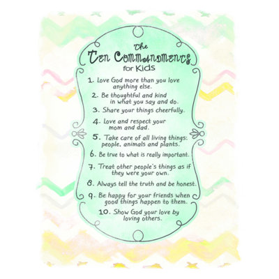 " Chevron Ten Commandments "