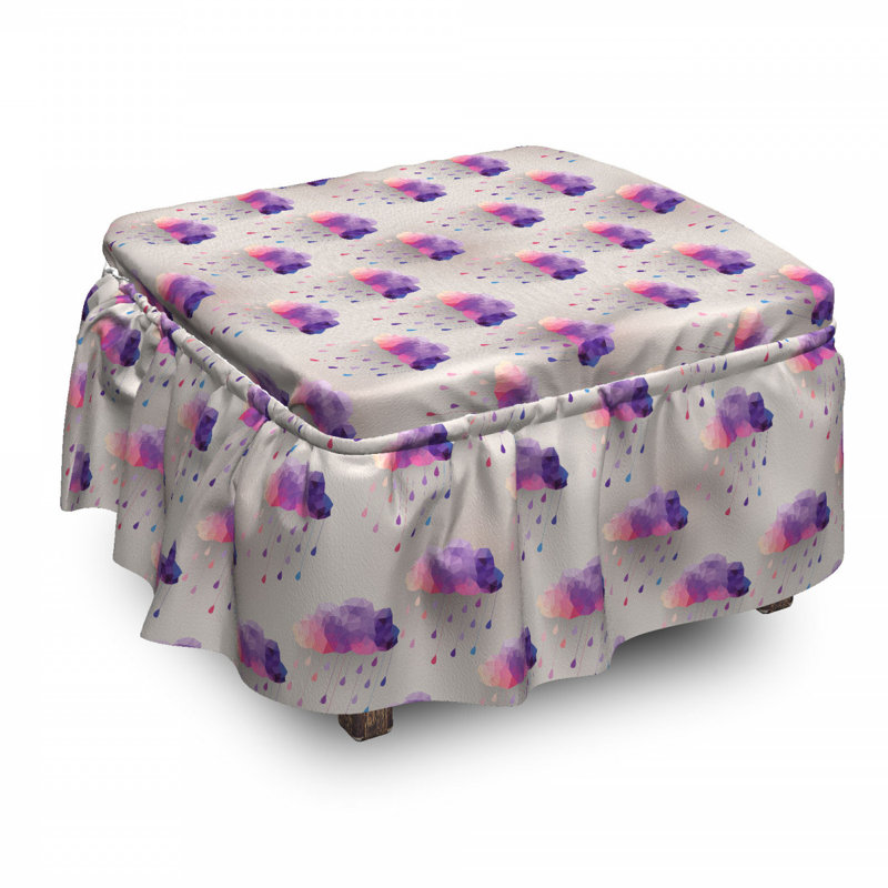 Box Cushion Ottoman Slipcover