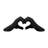 Millsap Ceramic Hand Heart Sculpture -898518982