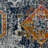 Alena Transitional Durable Performance Blue/Orange Area Rug-68032987