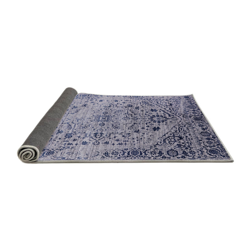 Tapis oriental bleu, Rond 5 pi