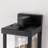 Olar Classic 18'' H 1-Light Outdoor Wall Sconce, Black Rectangular Metal Frame with Clear Glass Shade, Waterproof-1959659232-2012777965-1974913240