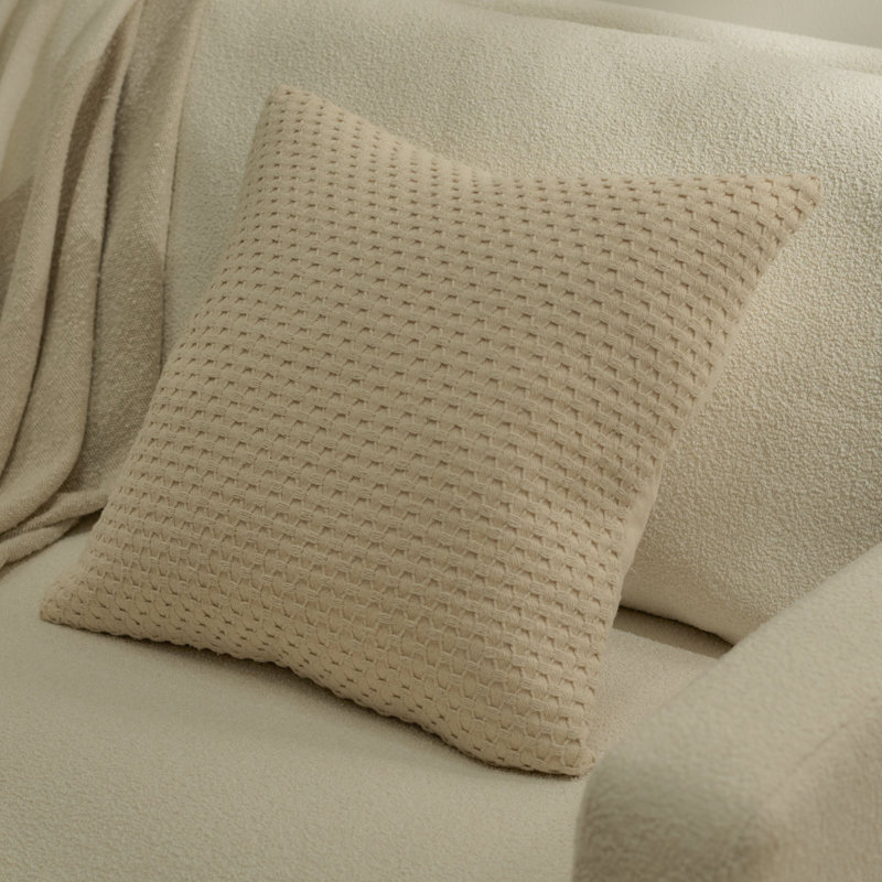 Natural Square Throw Pillow Cover