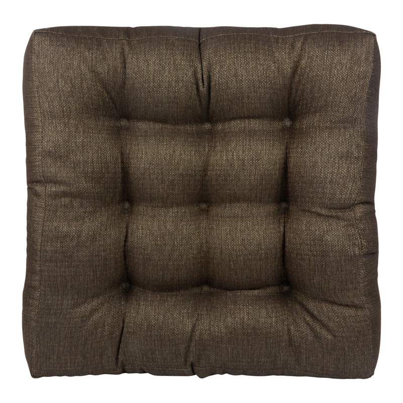 Non-Slip Square Extra Thick Floor Cushion, Chestnut