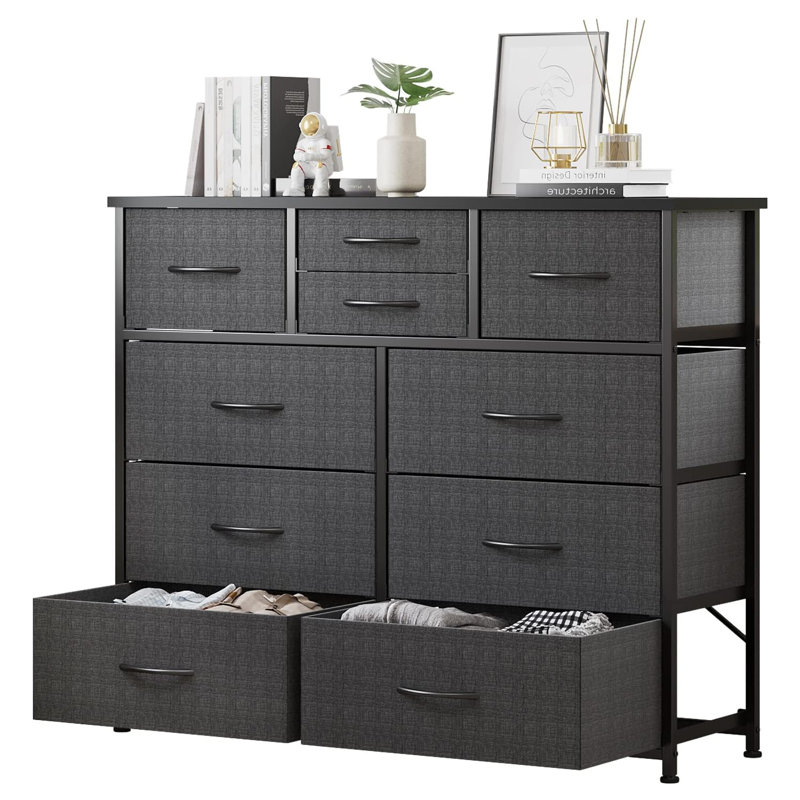 Commode double 39 tiroirs Lothair, Gris