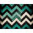 Black/Turquoise Chevron