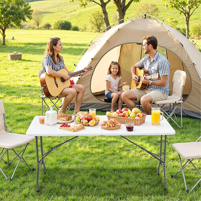 Portable Heavy-Duty Folding Table For Various Occasions And Convenient Storage