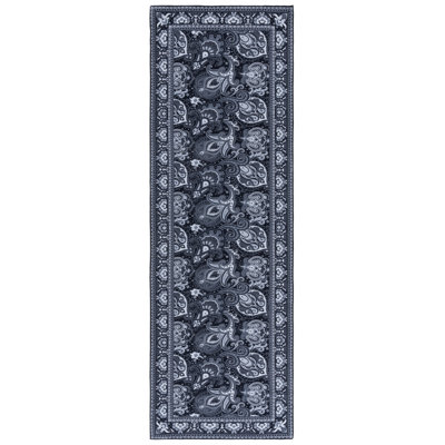 Cartrell Machine Washable Paisley Rug